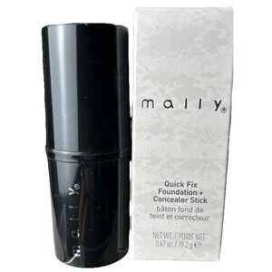 Mally Quick Fix Foundation & Concealer Stick in FAIR New In Box 0.67 Oz